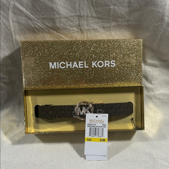 Michael Kors Accessories - Michael Kors Gold and Brown Women's Belt